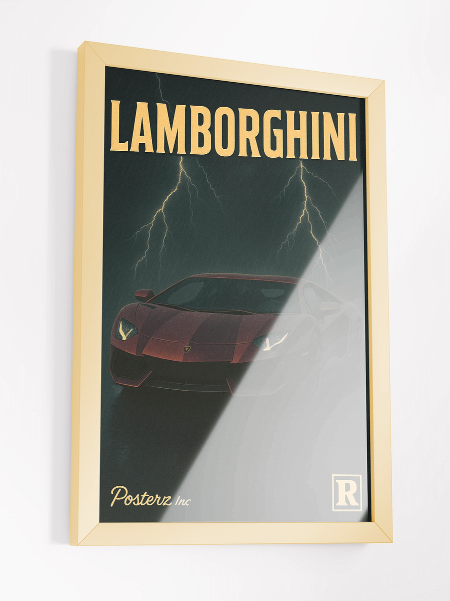 Lambo Thunder Cinematic Speed Poster product image (5)