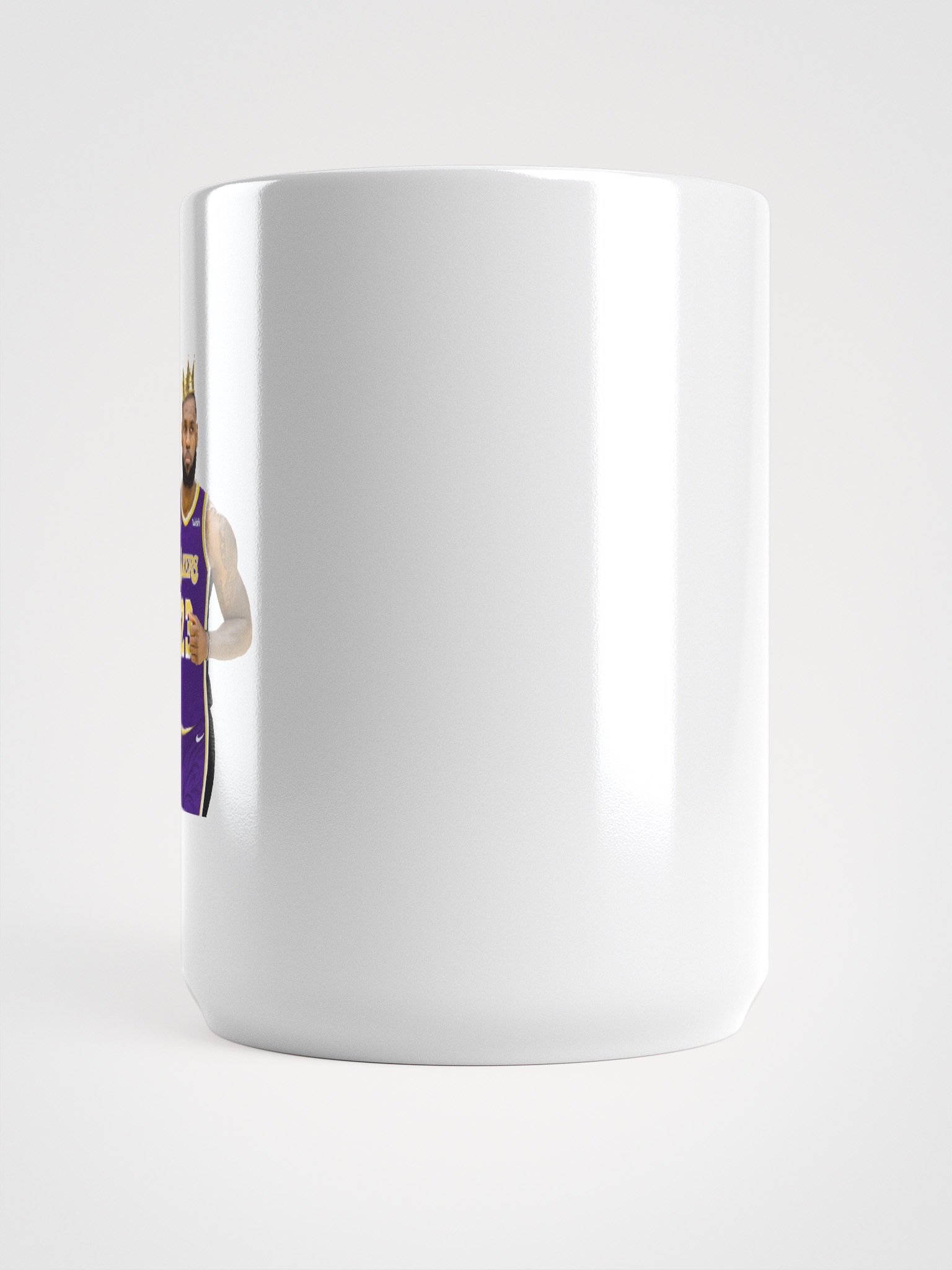Lebron James (the king) White Glossy Mug product image (3)