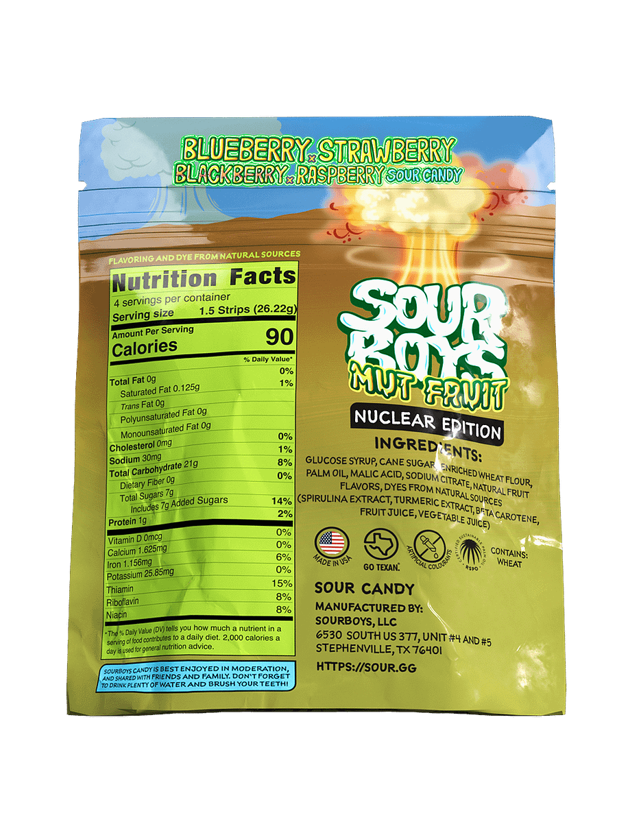 MutFruit Sour Belts - SourBoys product image (2)