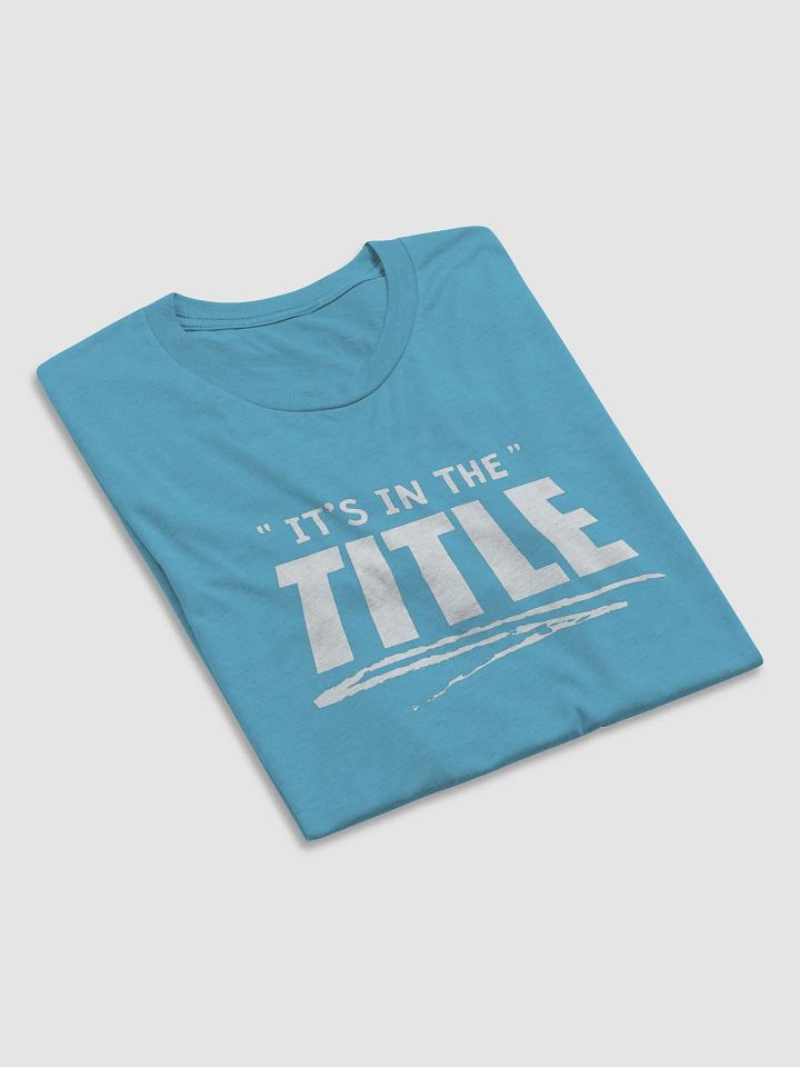 It's In The Title Triblend T-Shirt product image (2)