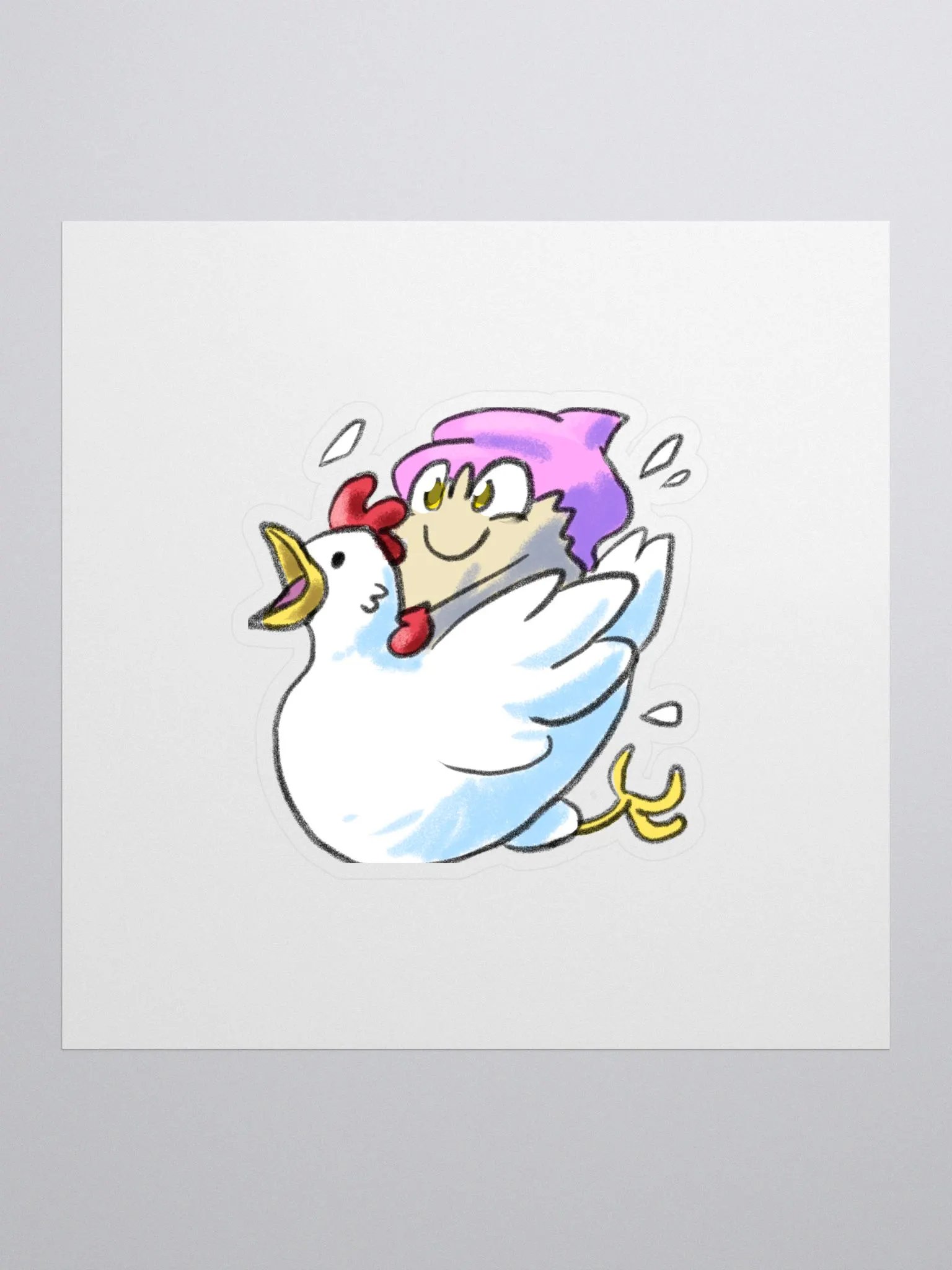 PlumBerryMuffin Chicken Sticker product image (1)