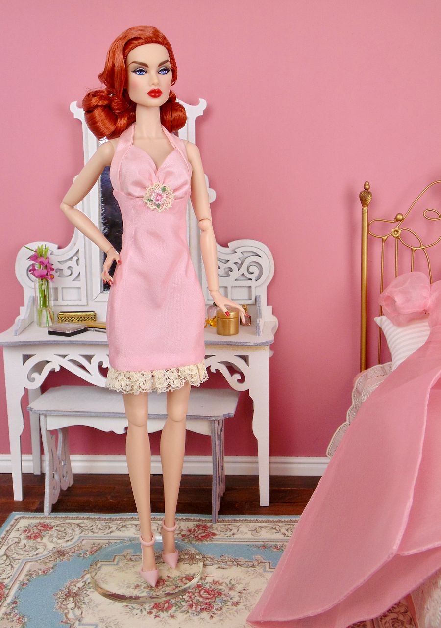 Pretty Peignoir OOAK fashion for 12” fashion dolls product image (5)