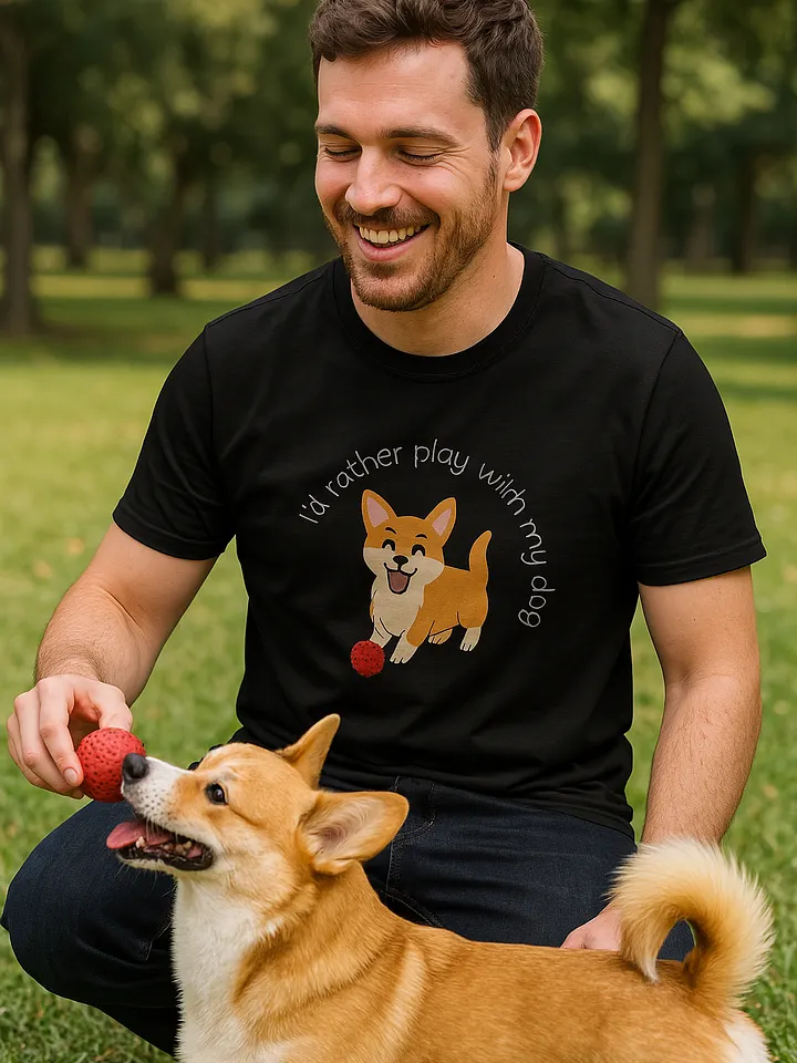 I'd rather play with my dog T-Shirt product image (2)