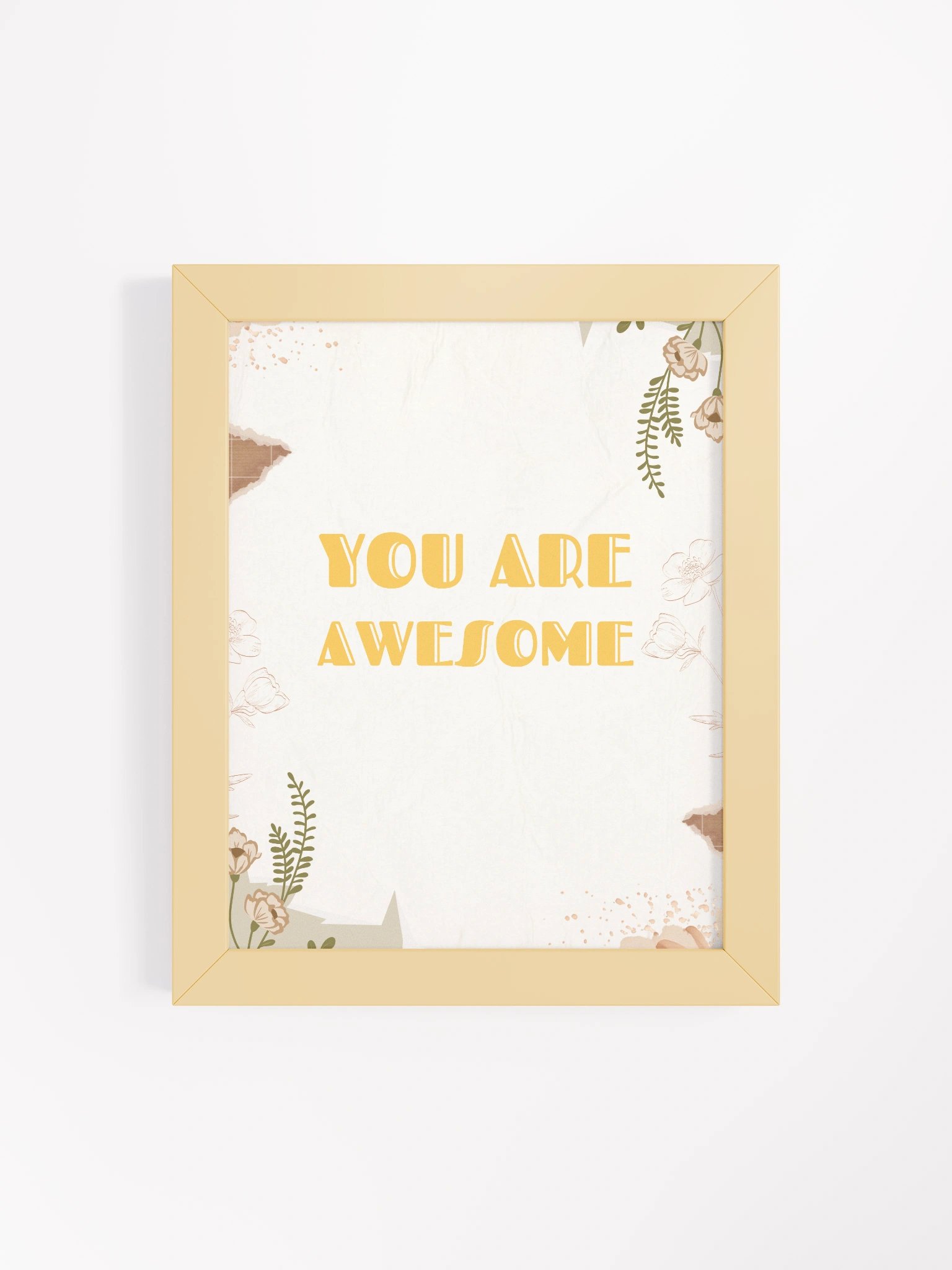 YOU ARE AWESOME Inspirational Framed Poster product image (4)