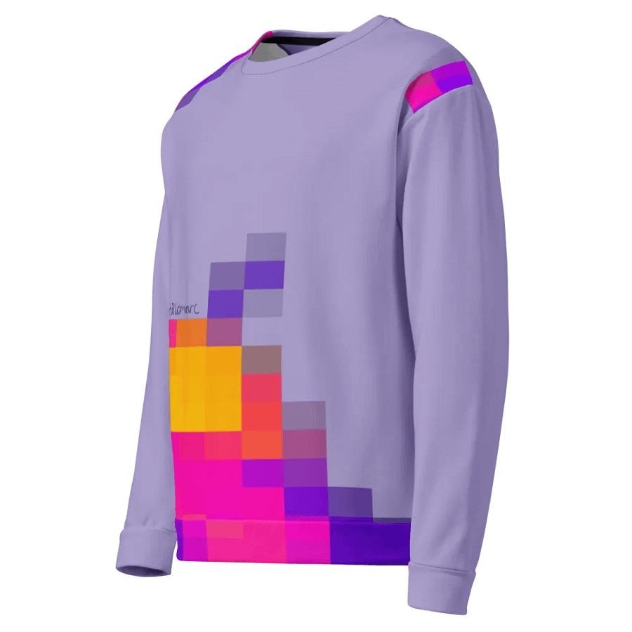h3llomarc Pixels 2 Sweatshirt Lavender product image (5)