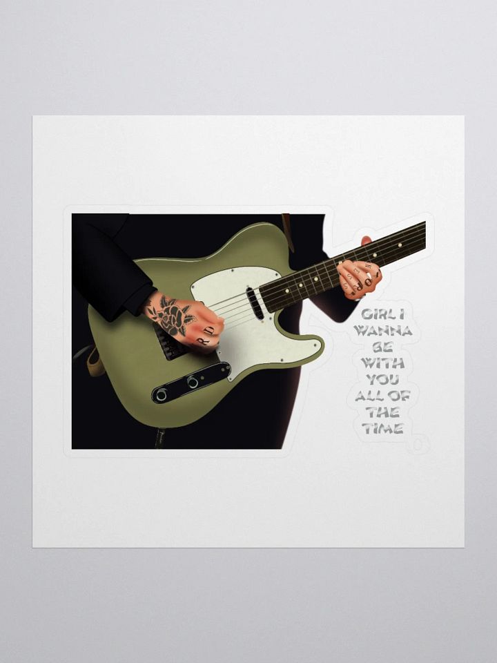 julien baker - all day and all of the night drawing - die cut sticker product image (1)