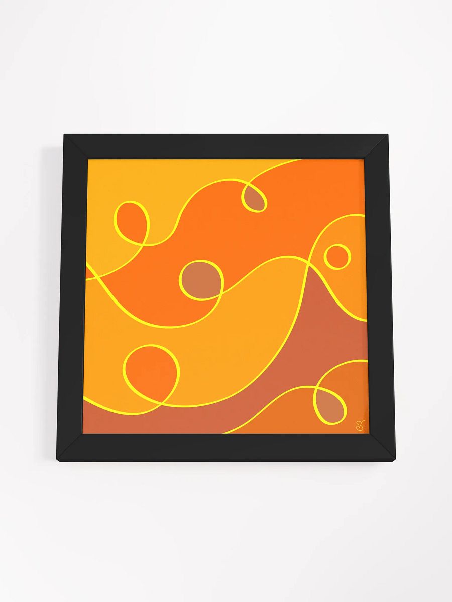 Swirling Shades Framed Matte Poster - Abstract Composition No. 7 product image (48)