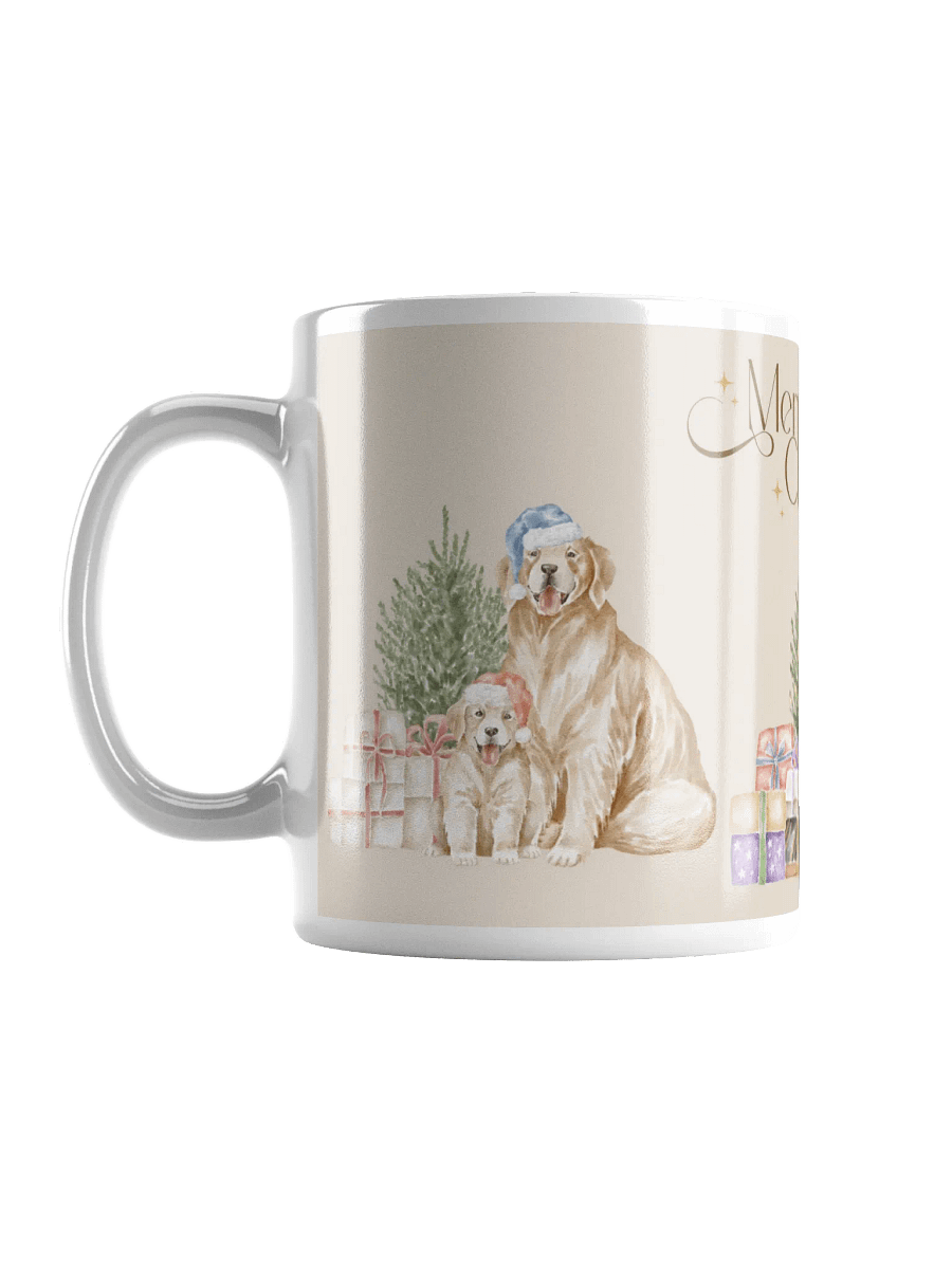 Merry Christmas with Labrador Retriever Glossy Mug product image (2)