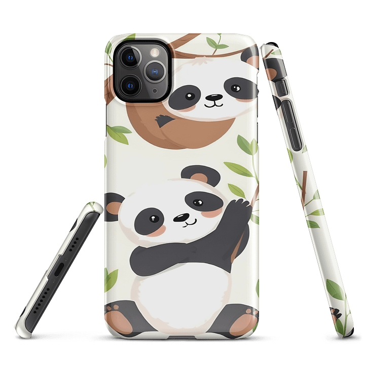 Playful Sloth and Panda iPhone® Snap Case product image (3)