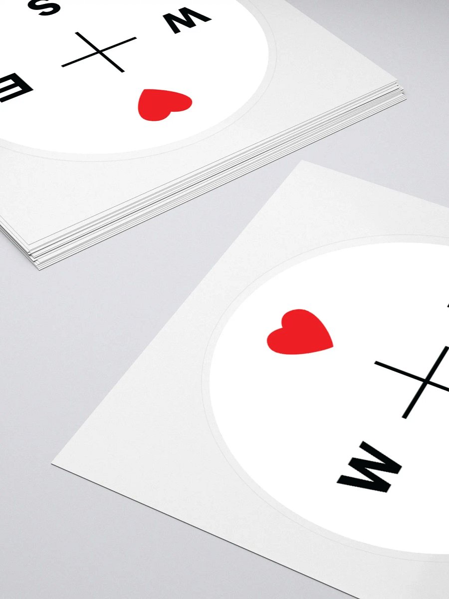 Northling™ I Heart the North Compass Vinyl Sticker product image (4)
