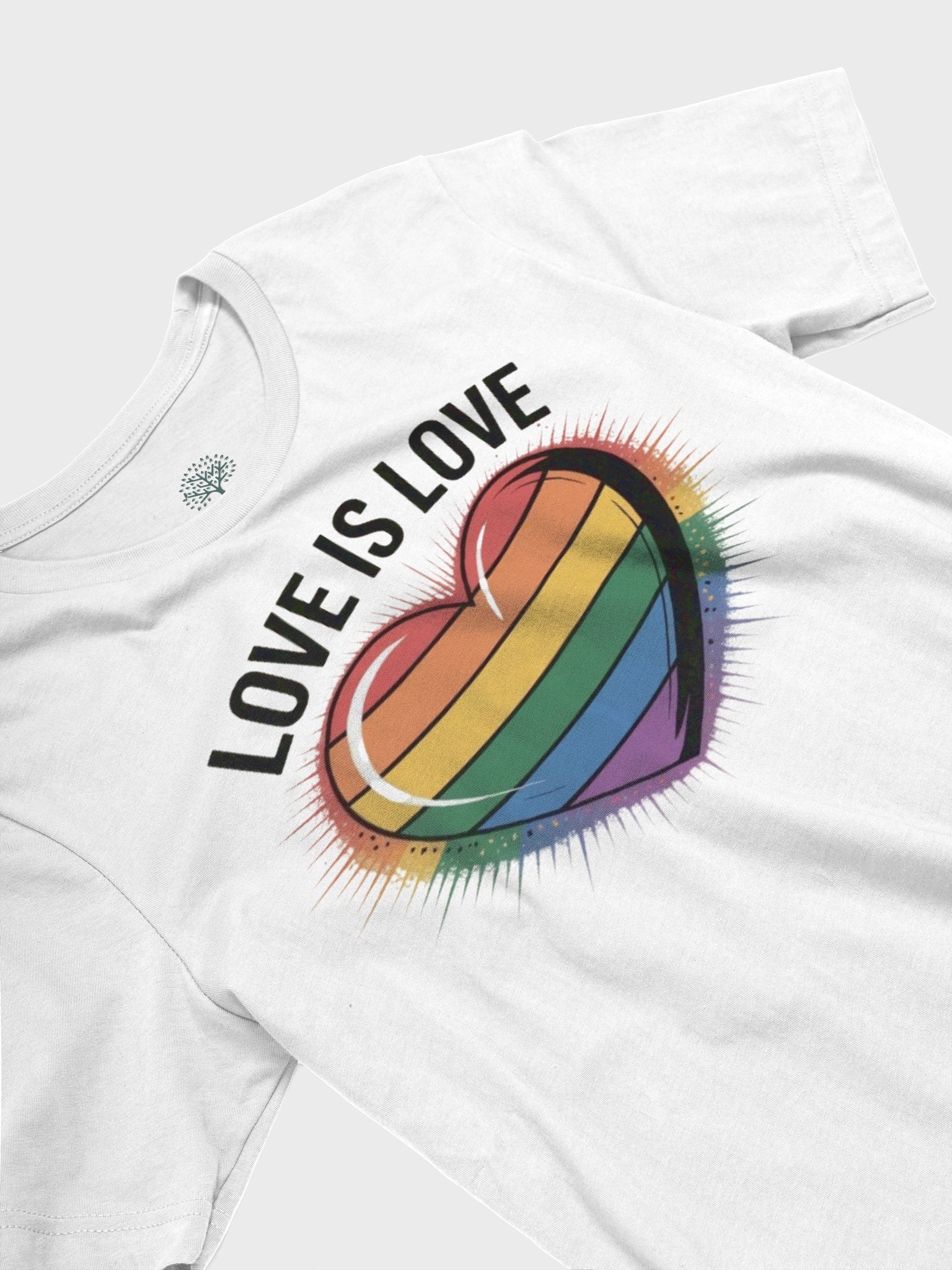 Unisex 'Love Is Love' Rainbow Heart Pride T-Shirt product image (123)