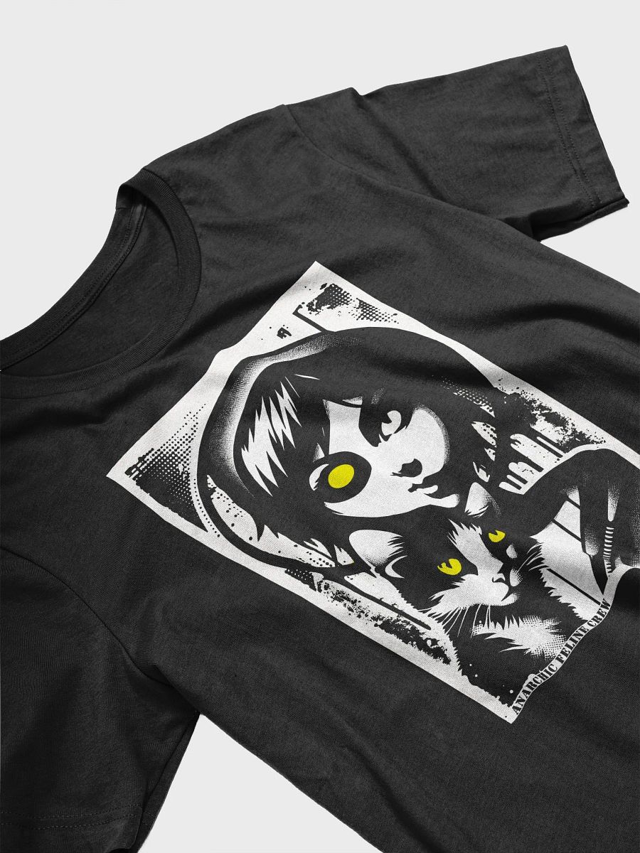 "Anarchic Feline Crew" Gothic Punk Graphic Unisex T-Shirt product image (4)