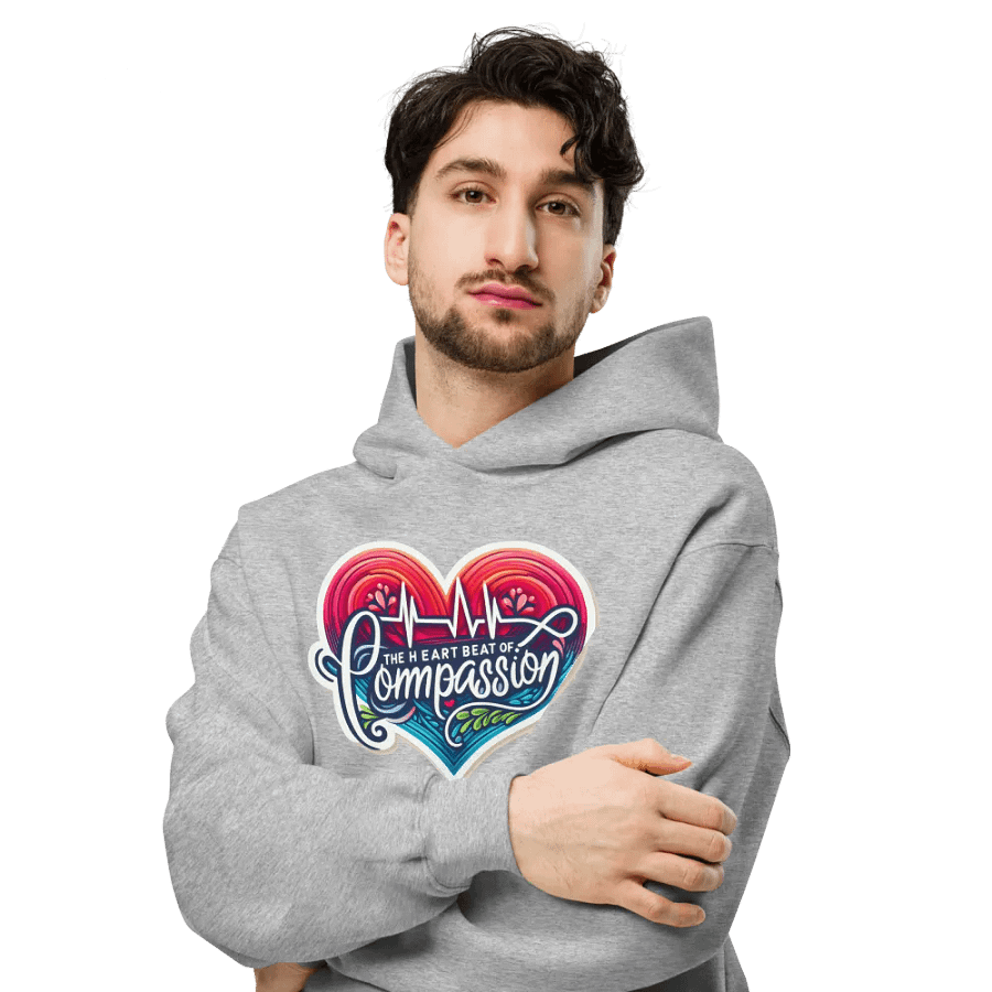 Compassion's Heartbeat Oversized Hoodie product image (36)