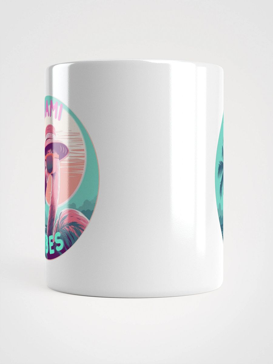 Miami Vibes White Glossy Flamingo Mug product image (14)