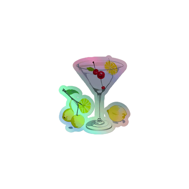 Sip & Sparkle Holographic Sticker Set product image (1)