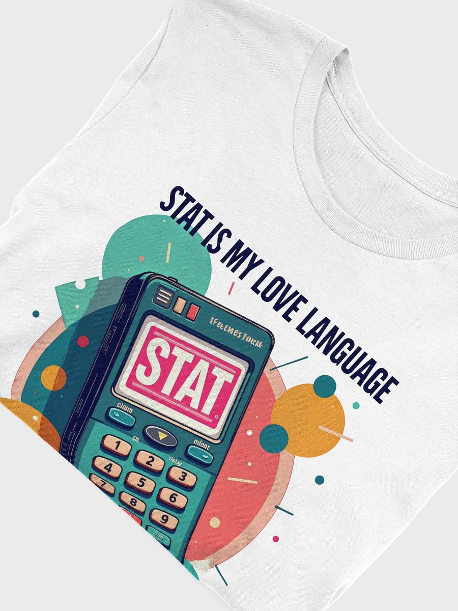STAT Love Retro Calculator T-Shirt product image (48)