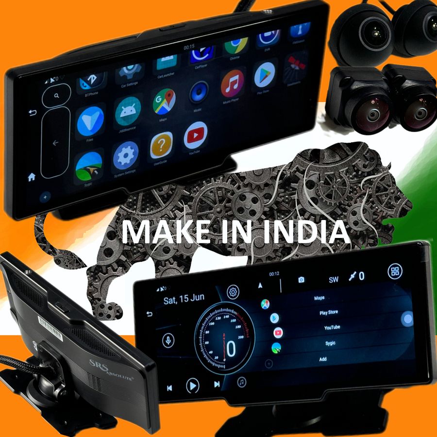 SRS ABSOLUTE 4CH 4G Smart 360° Dash Cam| Android| ADAS DMS| 24x7 Remote Audio/Video/GPS Monitor/Call/SOS| BT WIFI HotSpot|Motion/G-Sensor| Maps-Apps-PlayStore MicroSD Support|Steering Control|Rev Park product image (6)