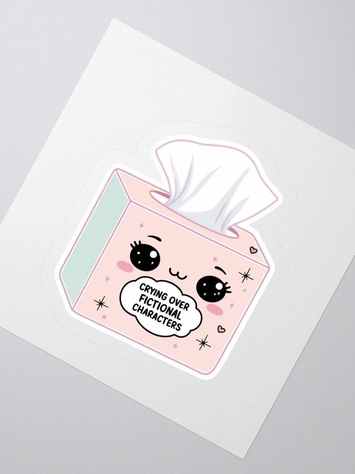 Crying Over Fictional Characters Sticker product image (5)