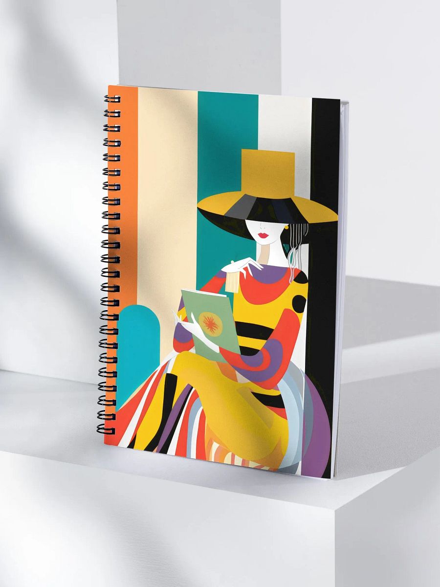 Fashionista Reading Spiral Notebook product image (4)