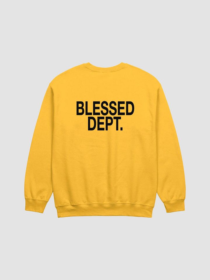 Blessed Dept. Black Font Sweatshirt product image (2)