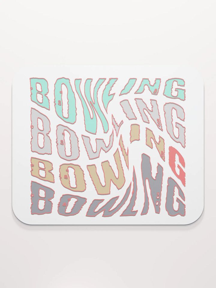 Mess Swirl Bowling Wavey Blast Mouse Pad product image (2)