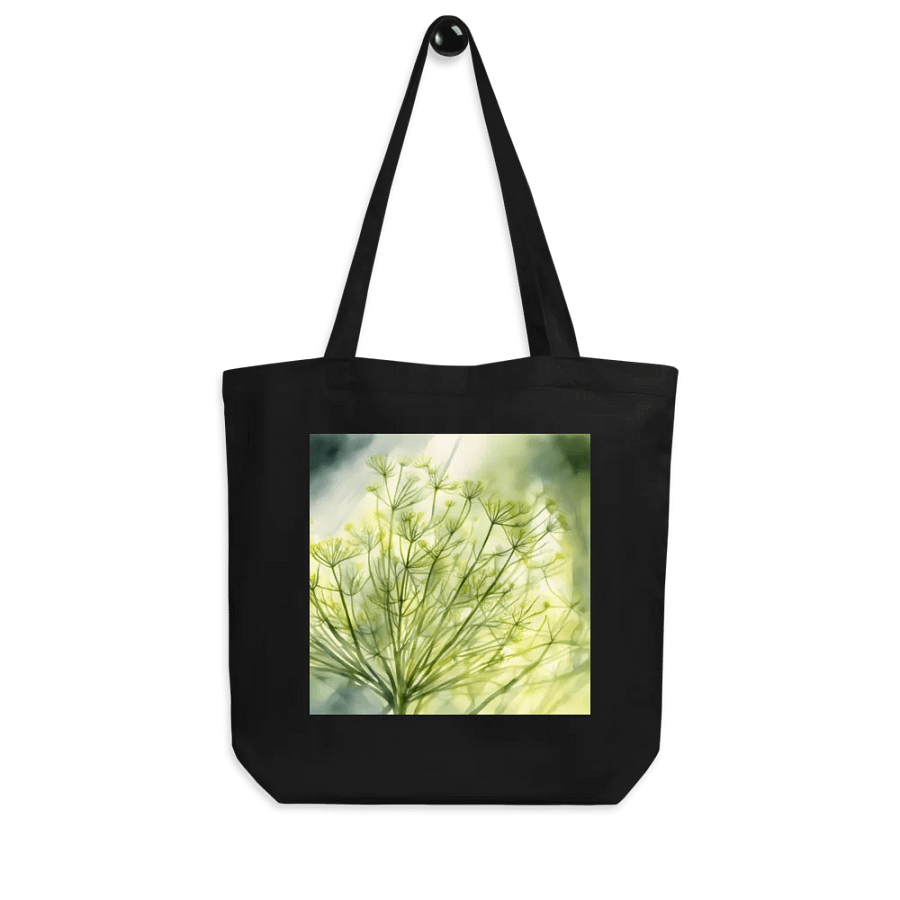 Sunlit Dill, Organic Cotton Twill Tote Bag product image (2)