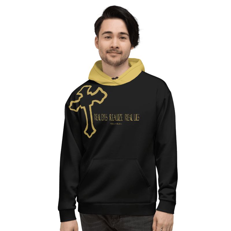 Real Eyes Realize Real Lies w/Cross - Tupac - Unisex Hoodie product image (6)