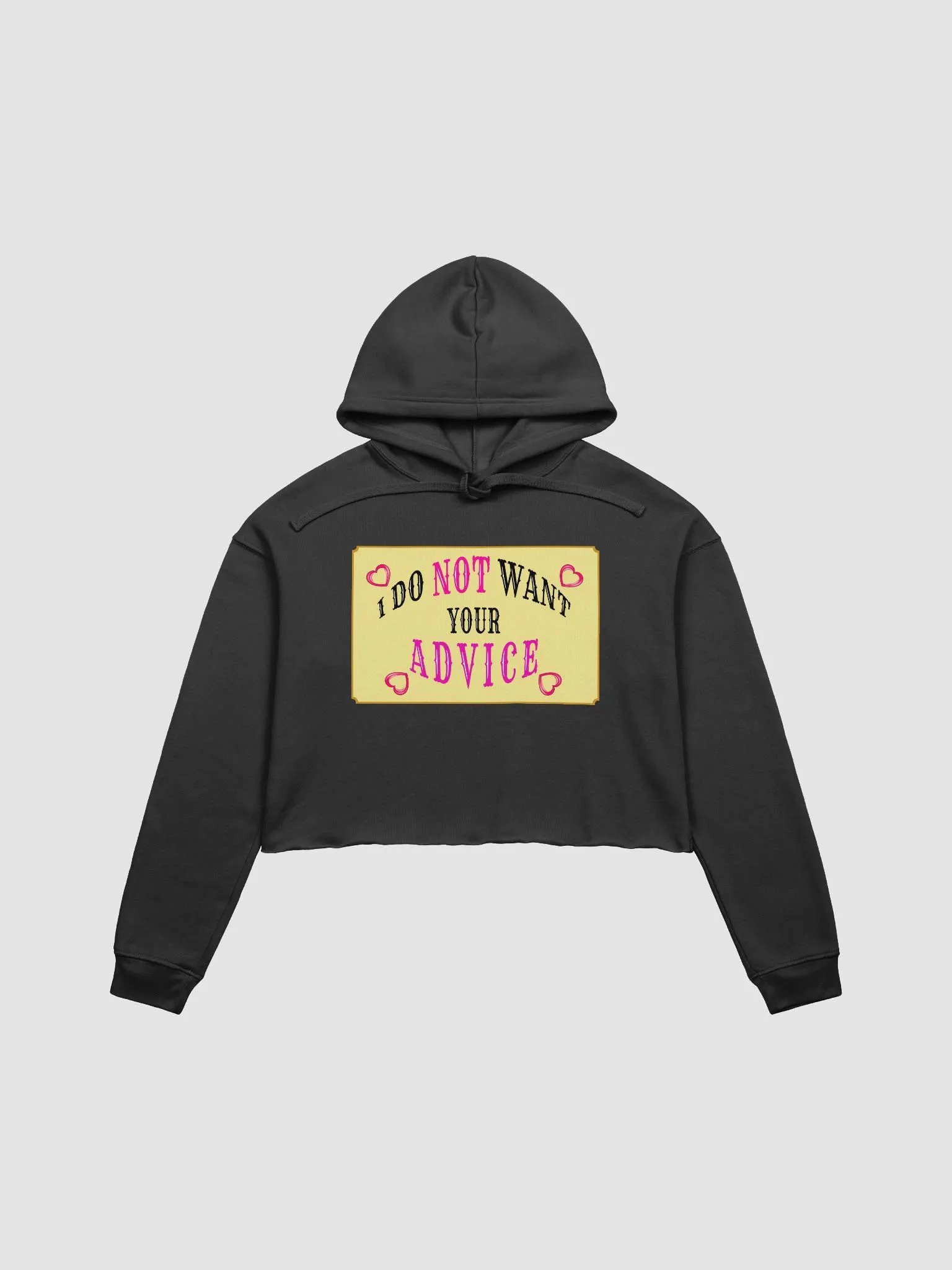 No Advice Crop Hoodie product image (8)