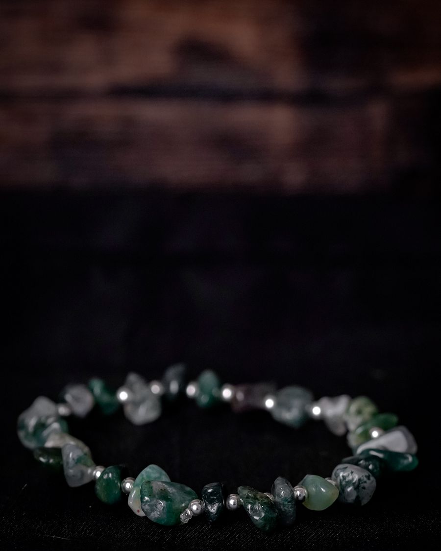 Agate chip & sterling silver product image (1)