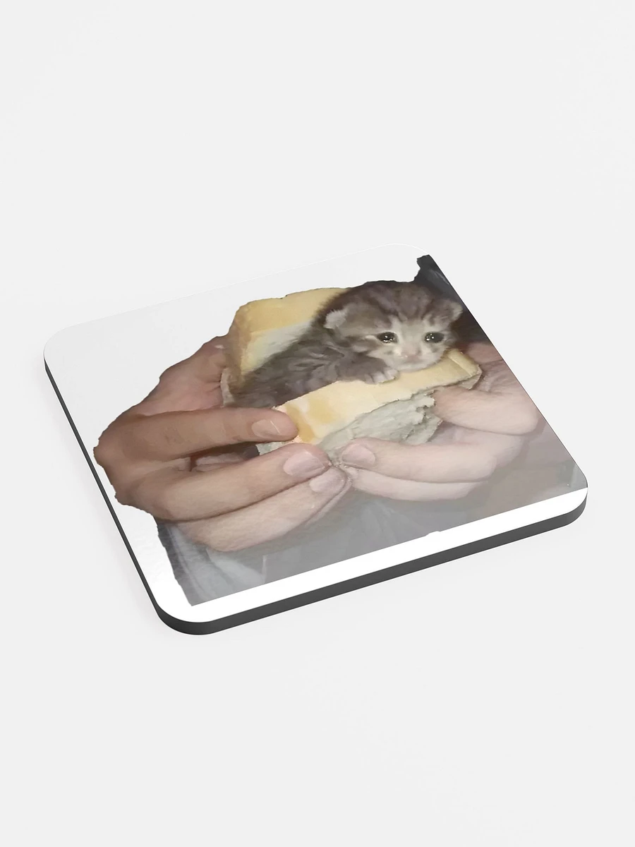 Glossed Cork Coaster: Meme Cats 2 product image (2)