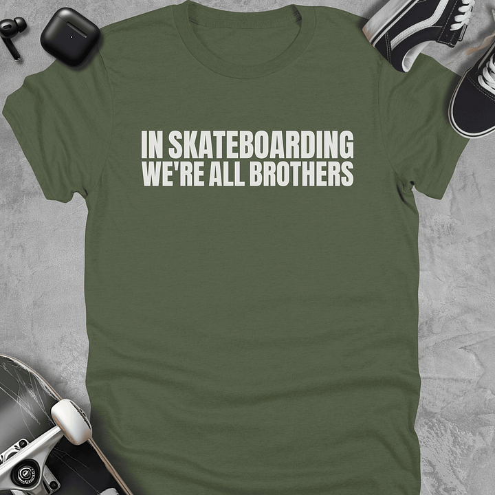 In skateboarding we're all brothers, Skateboarding t-shirt, Unisex product image (5)