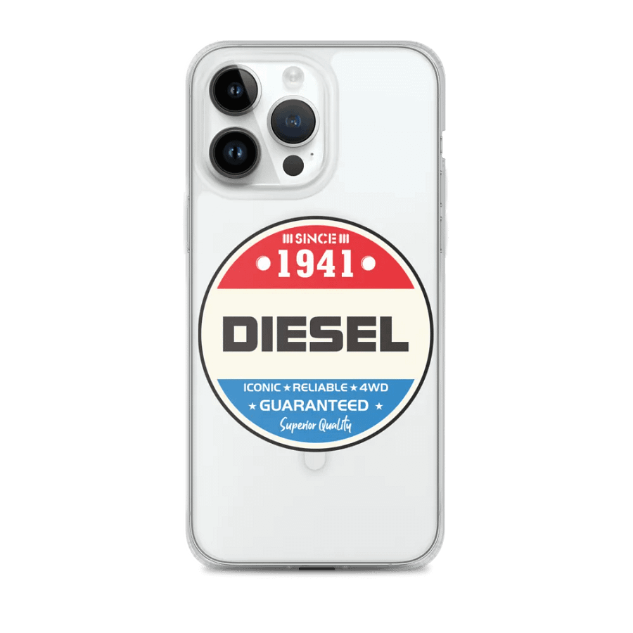 Vintage Diesel Iconic Badge Clear Phone Case product image (2)