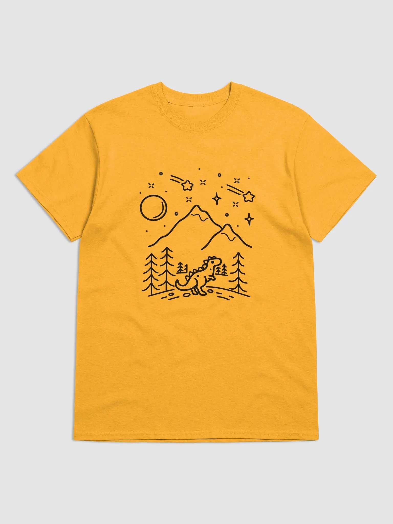 Stargazing Dino (Black Line) product image (1)