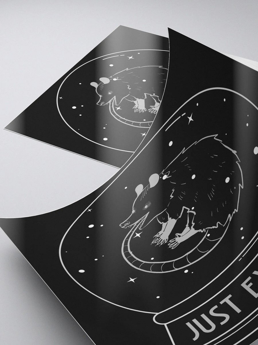 Just Existing bubble free stickers product image (5)