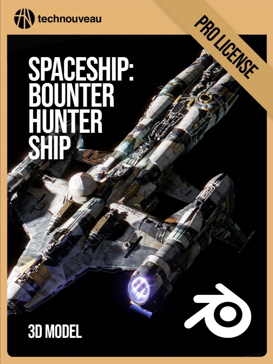 3D Model - Spaceship - Bounty Hunter Ship (Freelance License) product image (1)