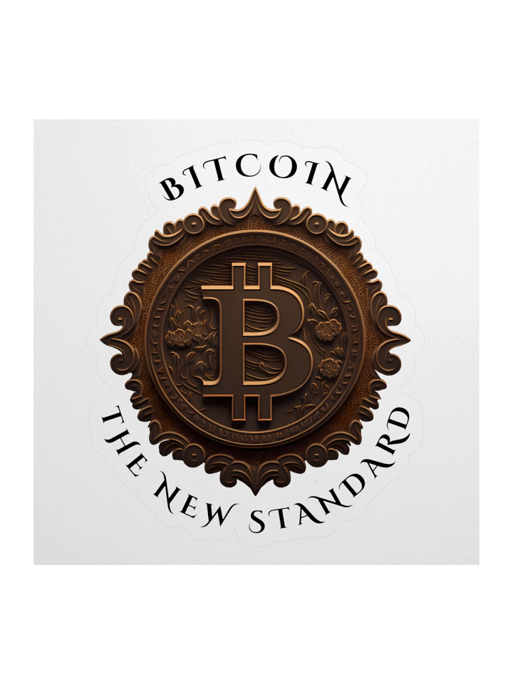 Bitcoin The New Standard Kiss Cut Stickers product image (1)