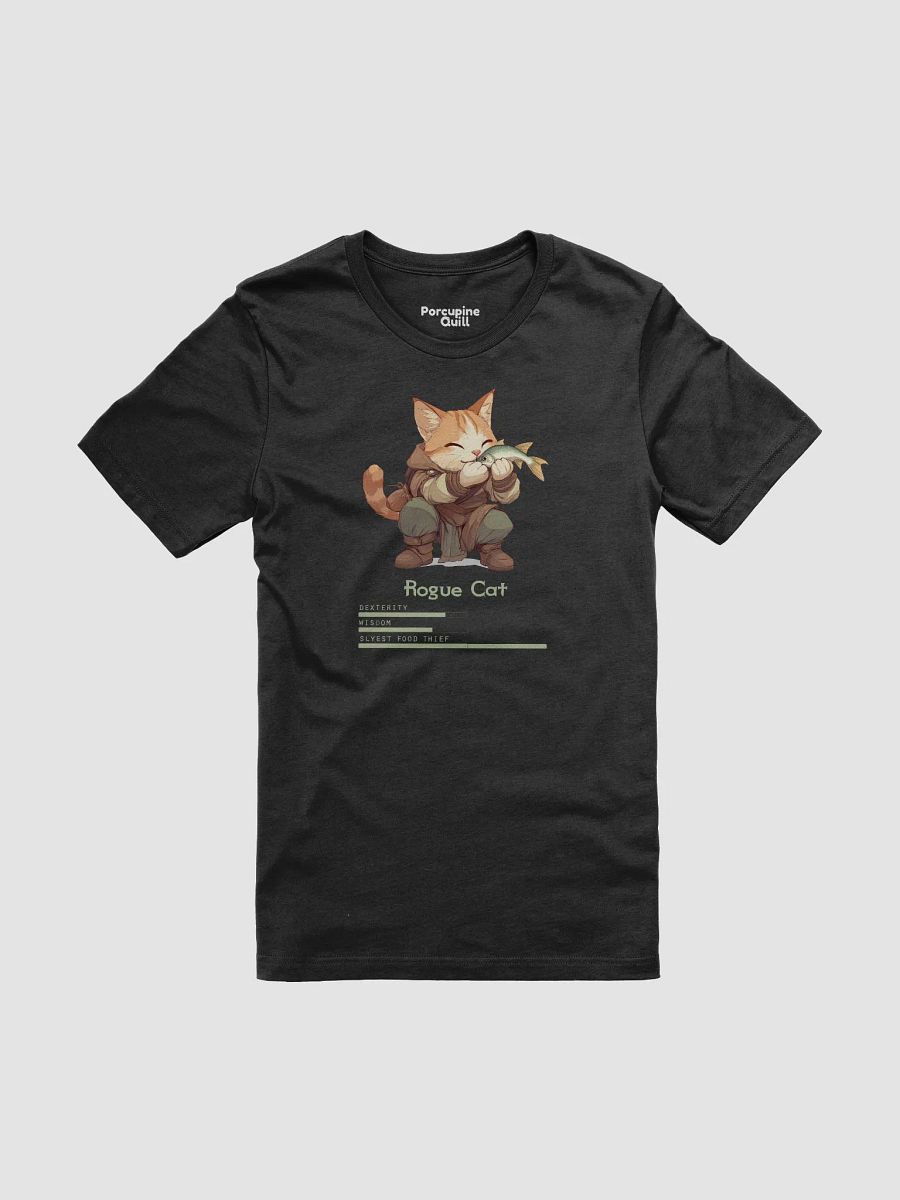RPG Rogue Cat unisex short sleeve T-shirt for gamers and cat lovers product image (3)