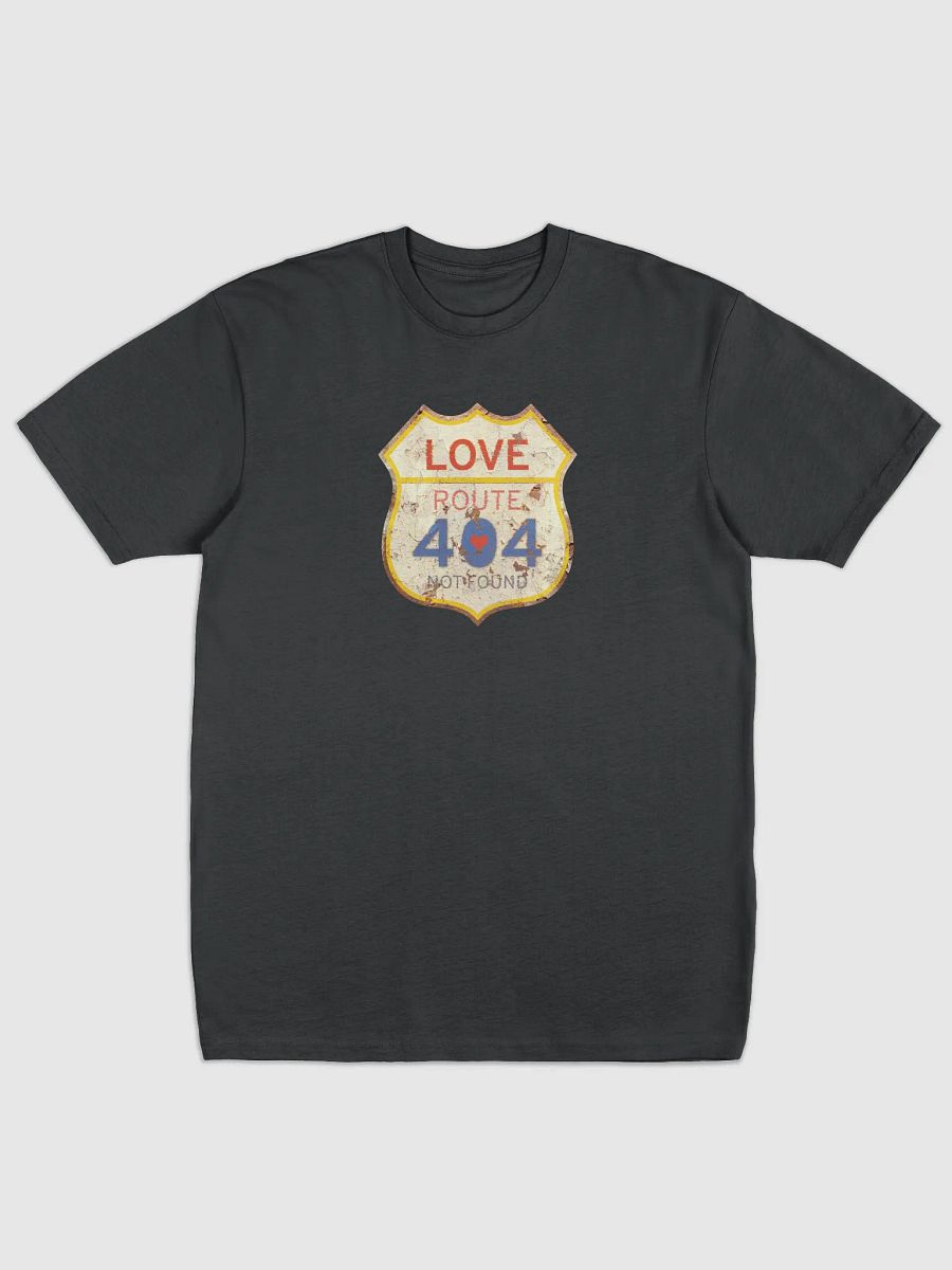 Love Route 404 Vintage Style Premium Heavyweight Tee, Unisex T-Shirt, Gift for Her Him Friends, Heart Broken Tee product image (18)