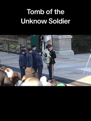 While visiting the #tomboftheunknownsoldier I got to see a changing of the wreath.
