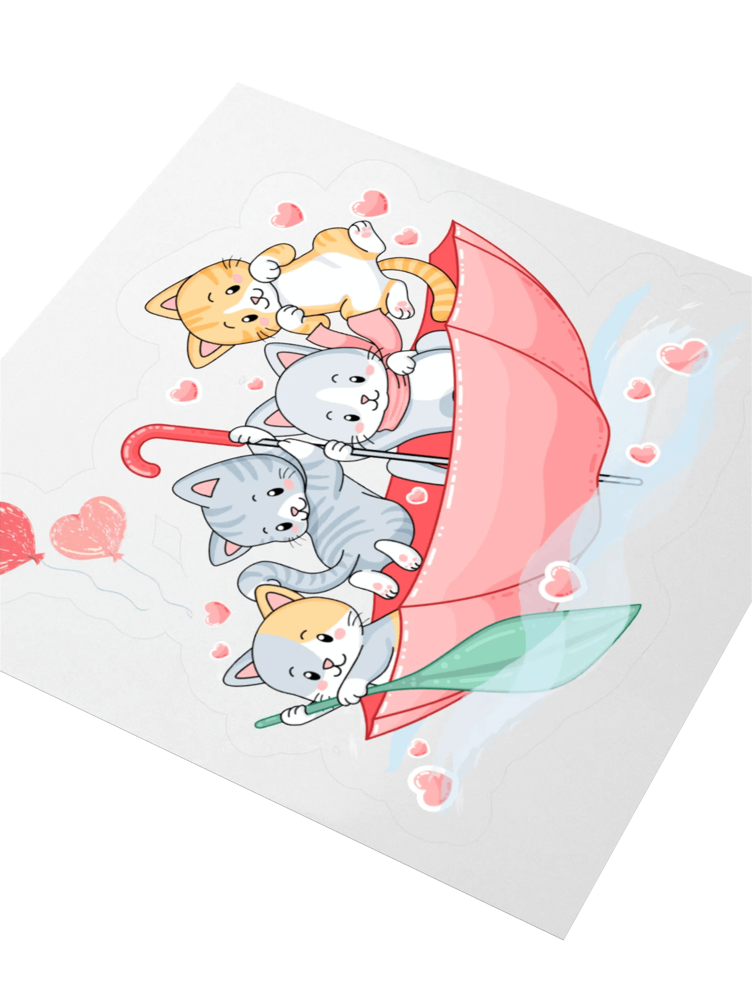 Whimsical Cat Adventure Stickers product image (9)