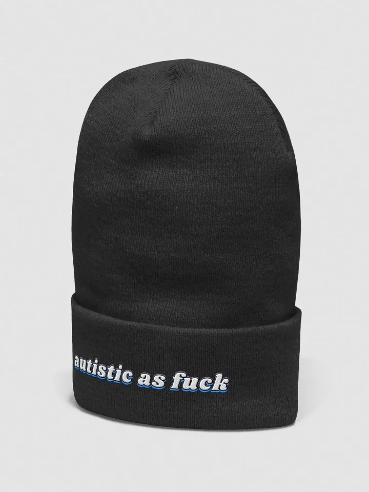 AUTISTIC AS F*CK cuffed beanie product image (10)