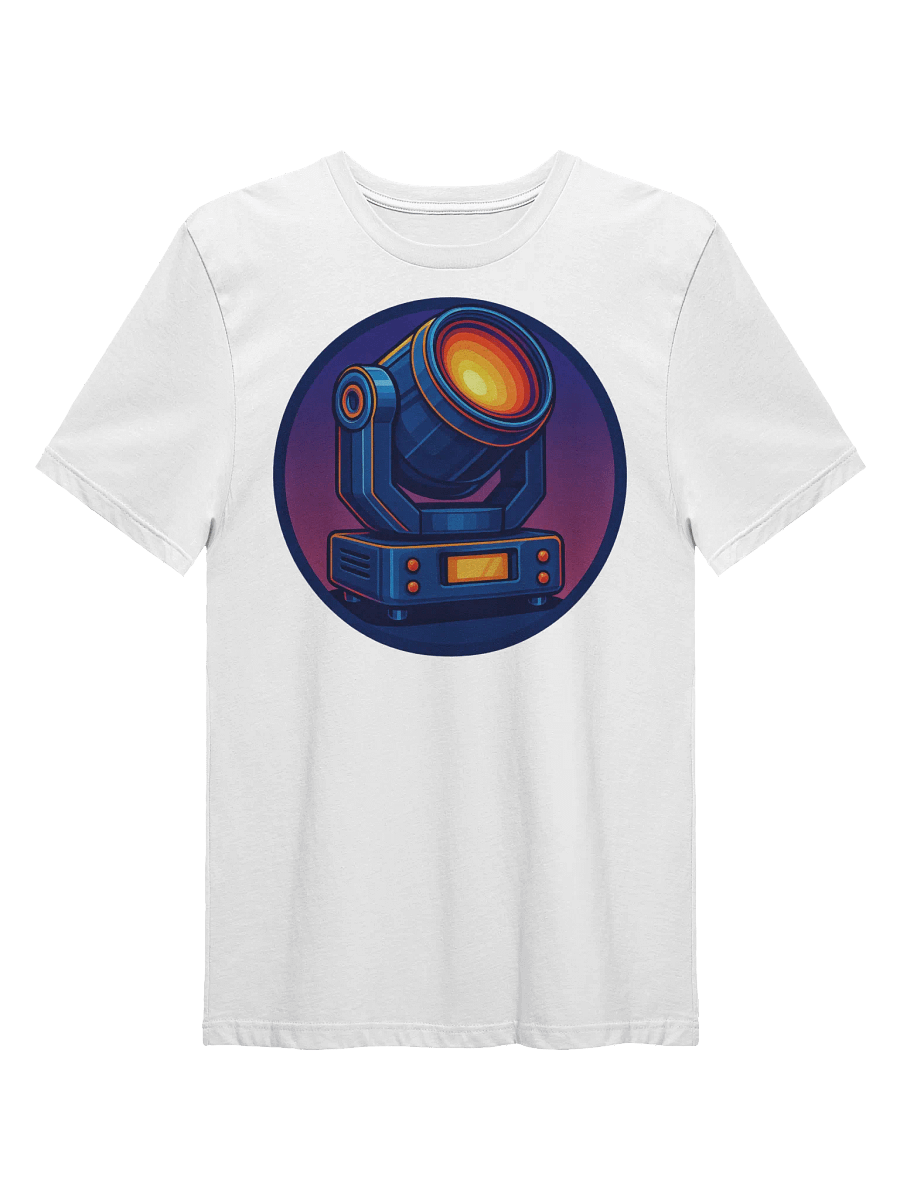 Theatrically Jerry: Colorful Mover Moving Head Light White T-Shirt product image (1)