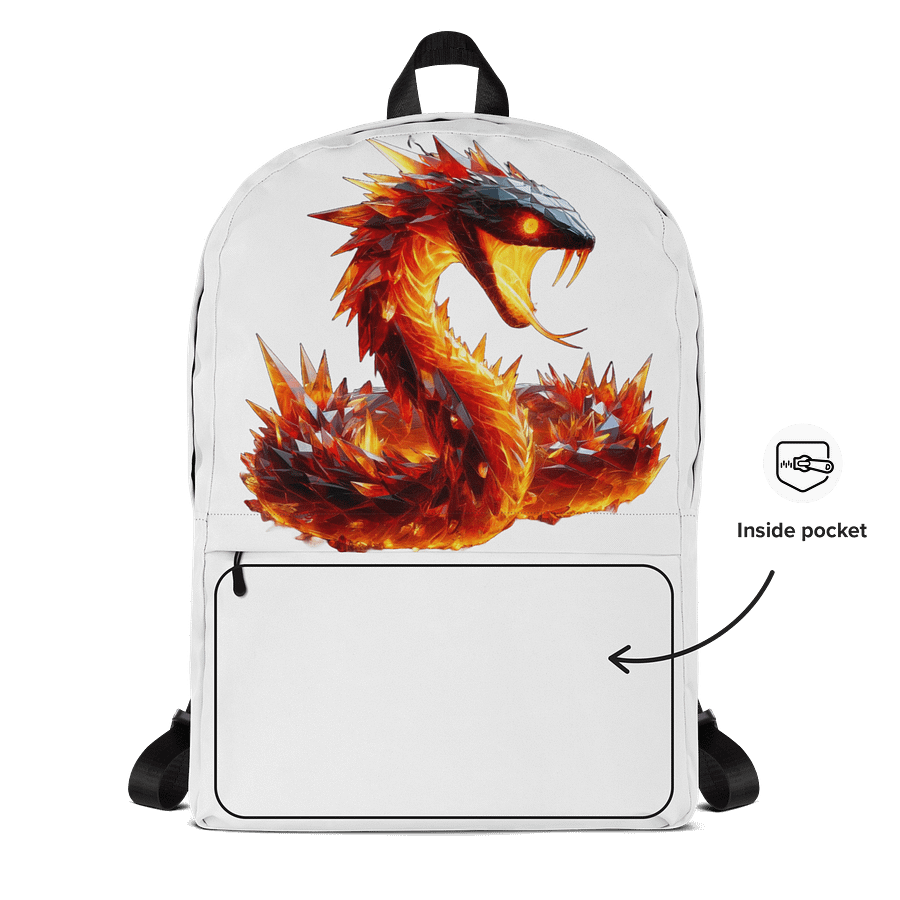 Crystallized Fire Snake #1 Backpack product image (2)