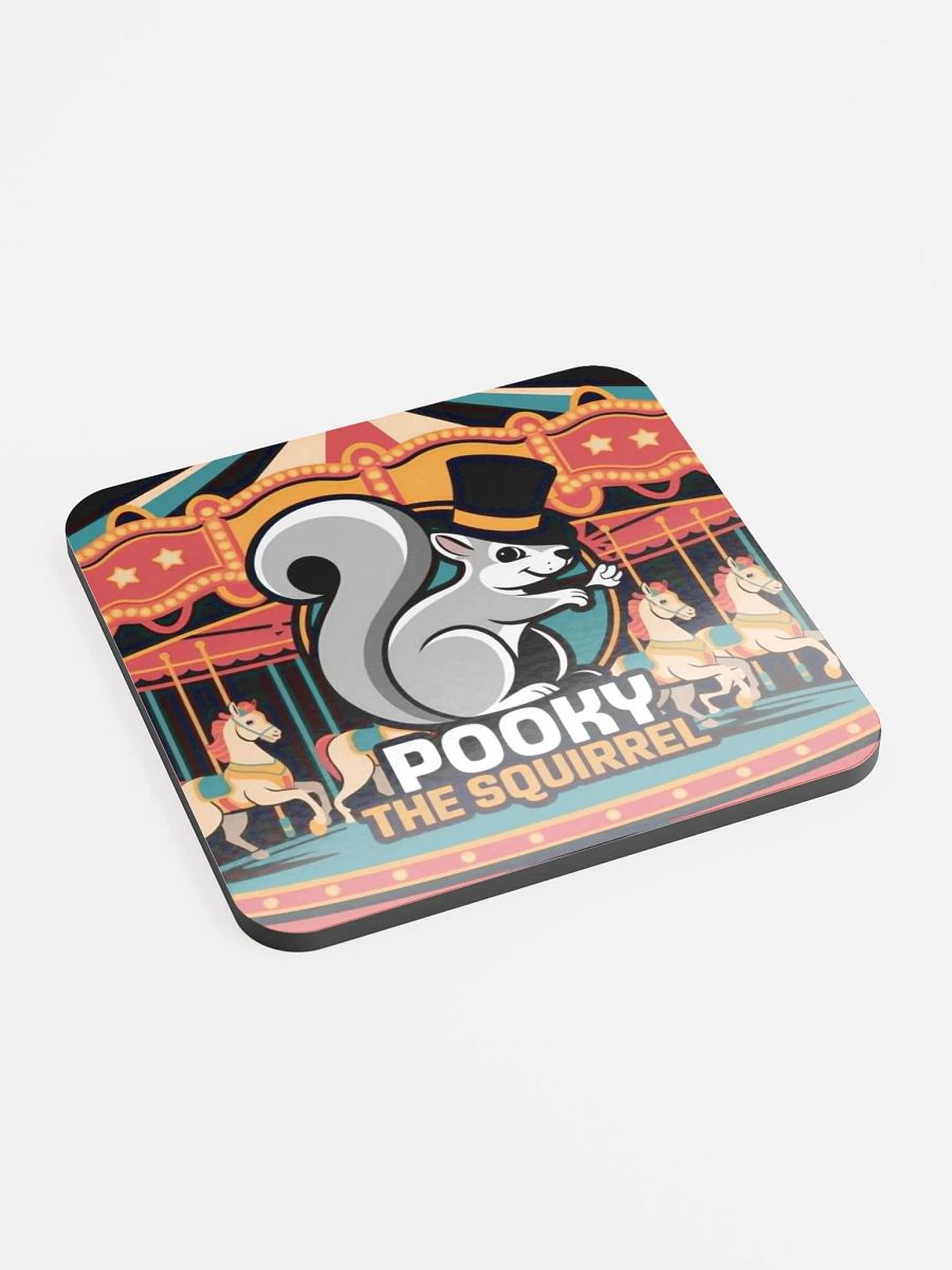 Coaster or micro art piece: pooky the squirrel product image (2)