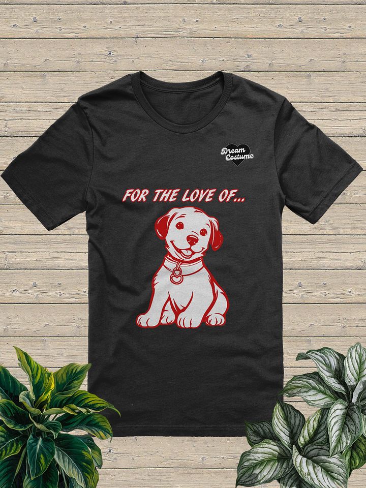 For the Love of Dogs Puppy T-Shirt Black/Red product image (21)