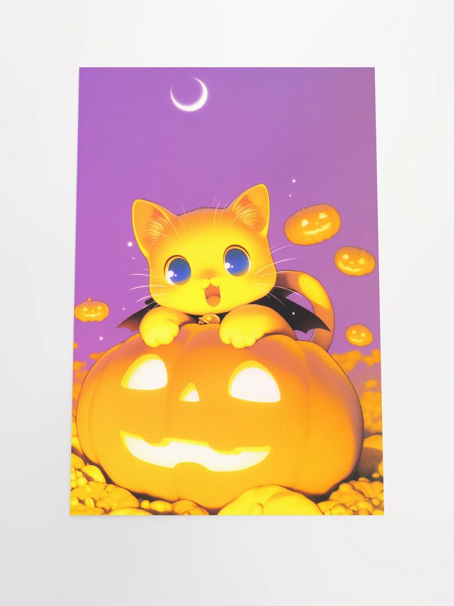 Whimsical Halloween Kitten Poster product image (1)
