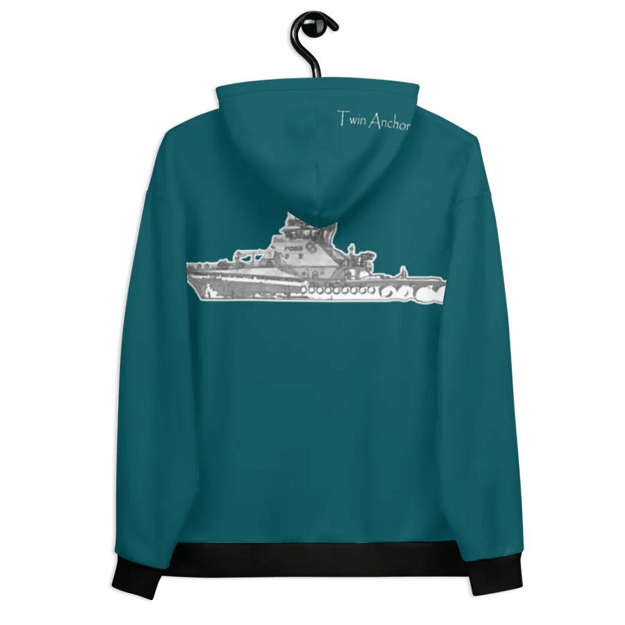 Teal Foss tug Sketch Hoodie product image (9)