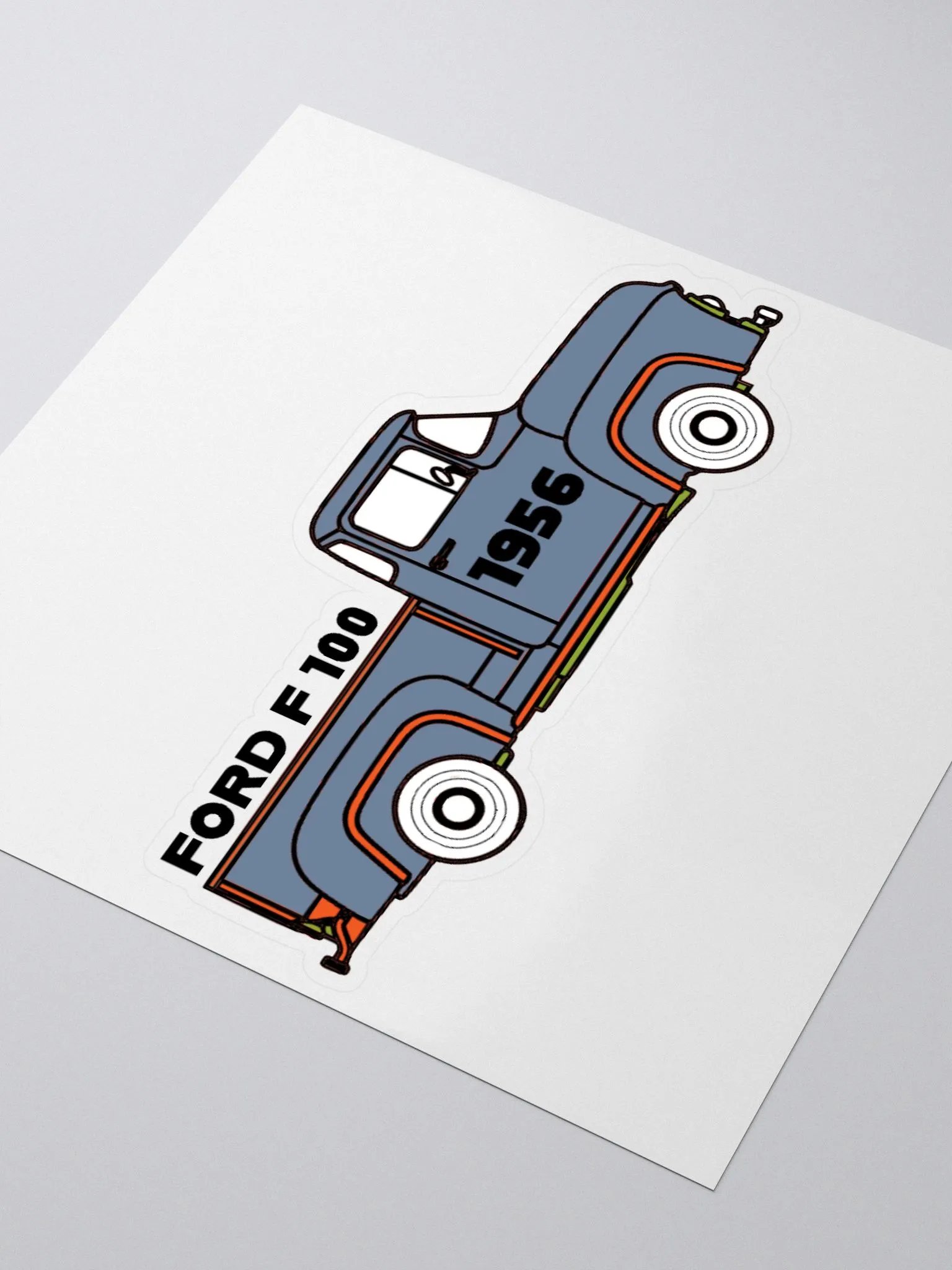 Vintage 1956 Pickup Truck Sticker product image (8)
