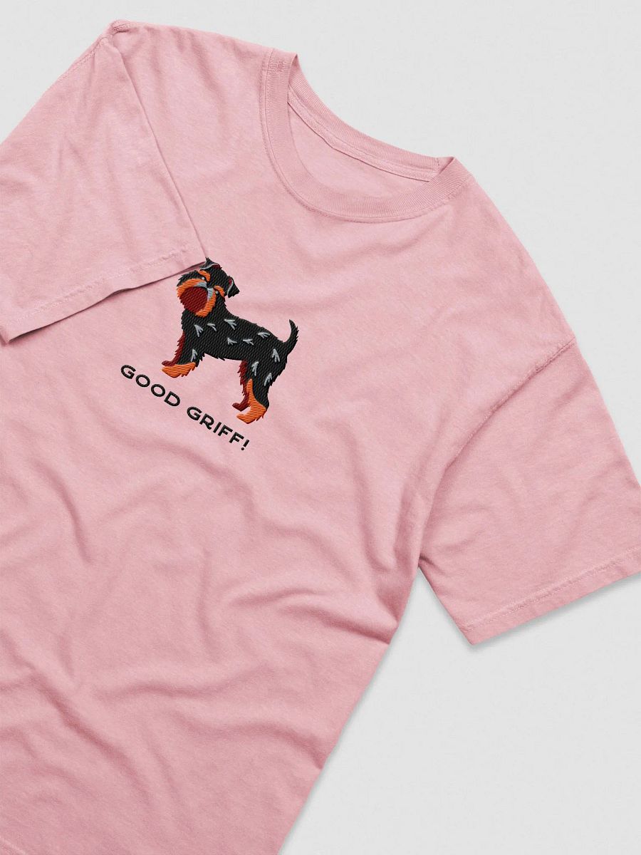 Good Griff T-Shirt(Embroidered) of a Brussels Griffon(Black & Tan) product image (6)