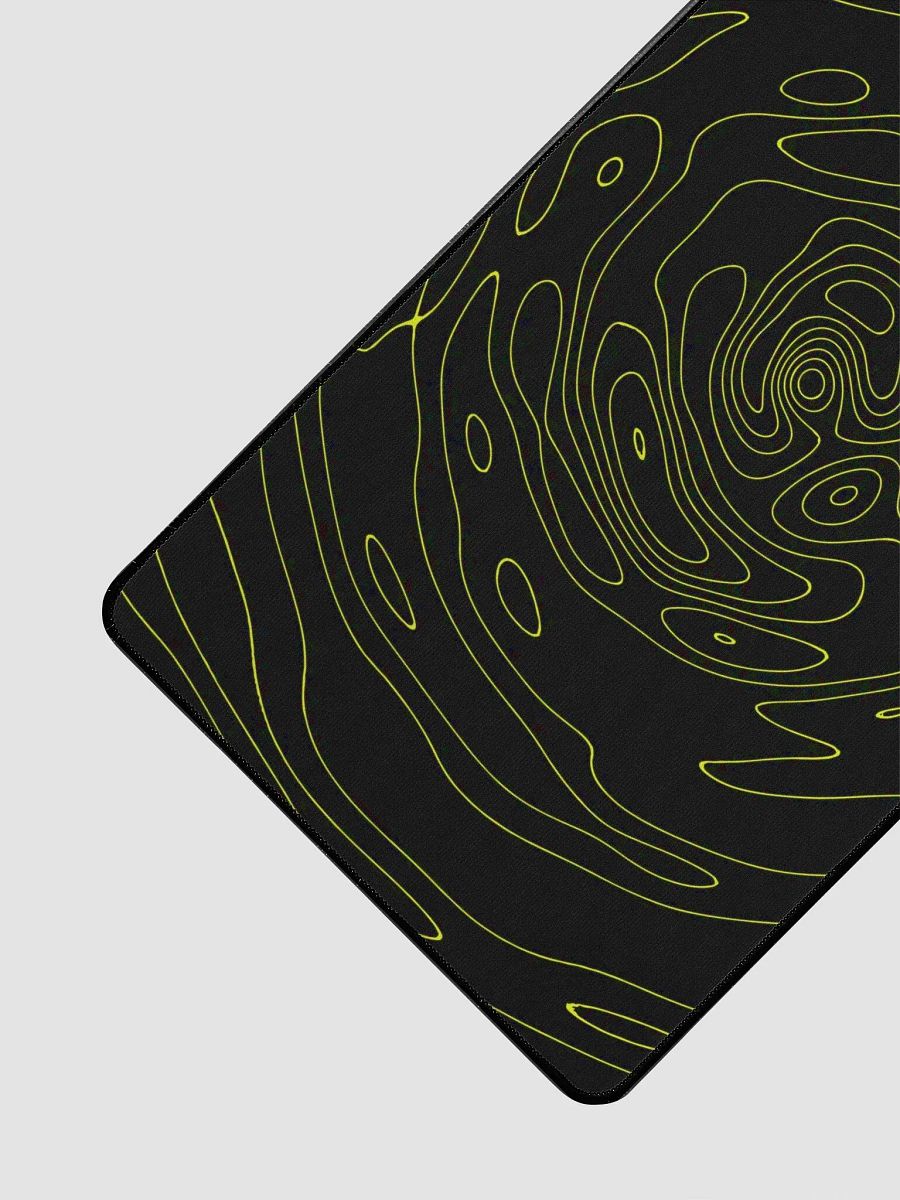 Black & Yellow Topo Mousepad Stocked Up product image (3)